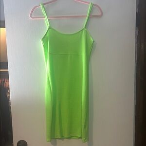Fashion Nova Neon Green Dress